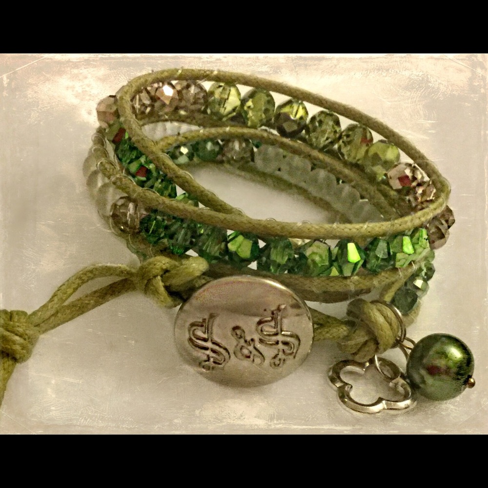 Completely Handmade Triple Wrap Bracelet